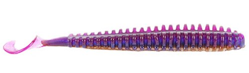 Roboworm Original Zipper Worm bait displays ribbed body and salt release for stronger hooksets.