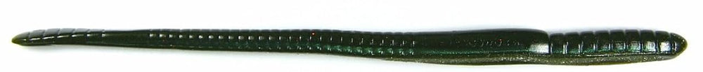 Roboworm Straight Tail Worm in Green Neon Pumpkin enhances bite detection and rig versatility.