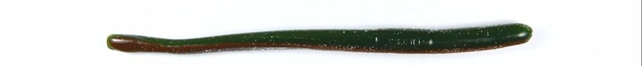 Roboworm Straight Tail Worm in Green Weenie for finesse rigs and longer bite engagement.