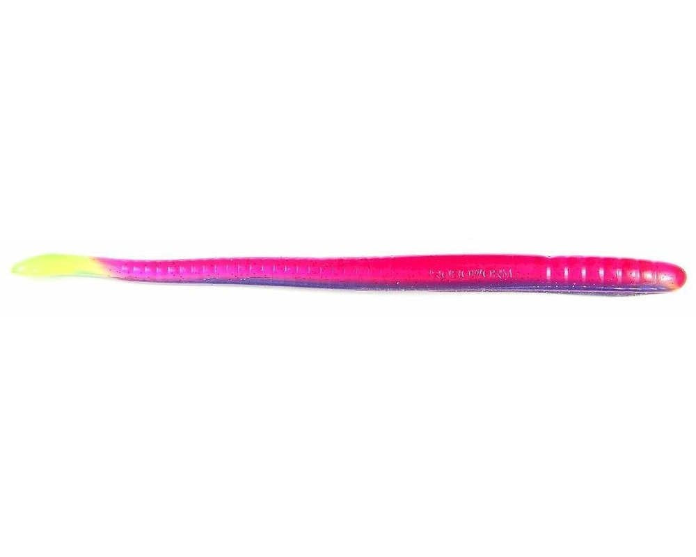 Roboworm Straight Tail Worm Morning Dawn Chartreuse for versatile rigging and bite detection