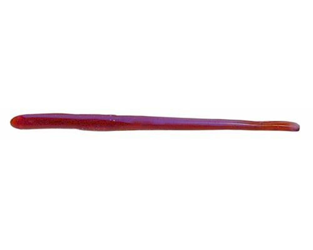 Roboworm Straight Tail Worm red crawler; ideal for drop shotting with salt release for better bite retention.