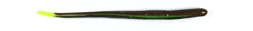 Roboworm straight tail worm in Witches T color for versatile rigs and improved bite detection