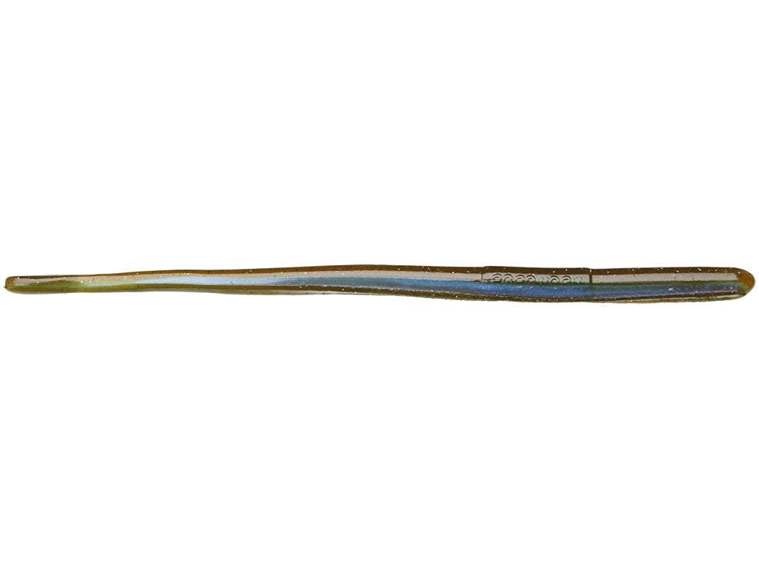 Roboworm Watermelon Magic 7in straight tail worm shows Aaron's Magic color for versatile rigs and bite detection.