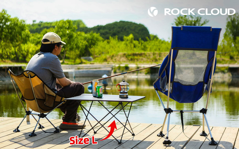 ROCK CLOUD anti-slip leg caps enhance stability on uneven terrain.