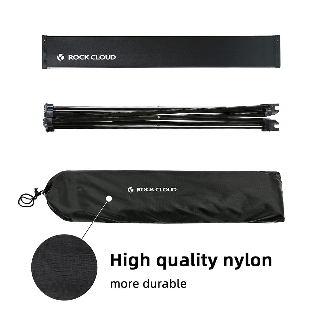 ROCK CLOUD easy one-hand setup showcases tool-free assembly.