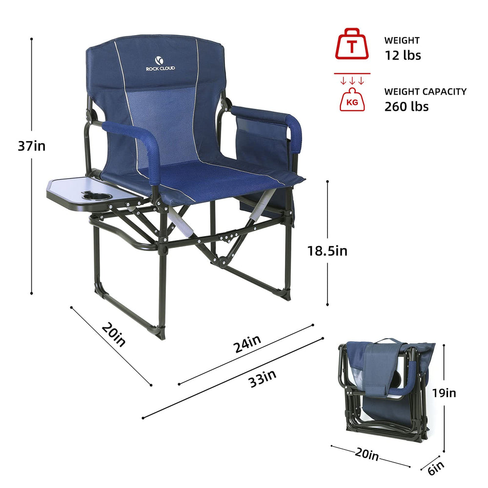 ROCK CLOUD chair side table with cupholder enables easy drinks while relaxing.