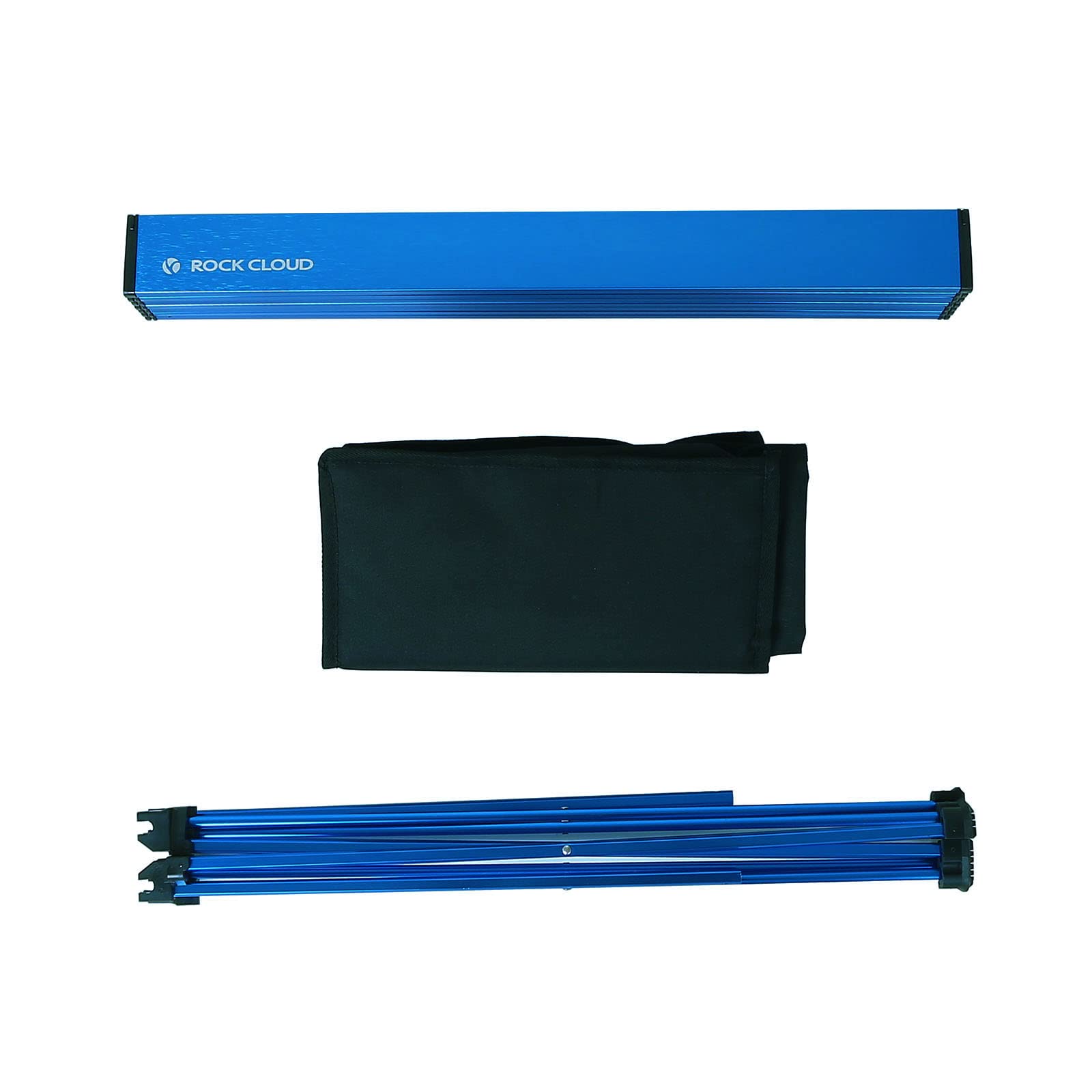 Rock Cloud one-hand assembly enables tool-free setup at a campsite.