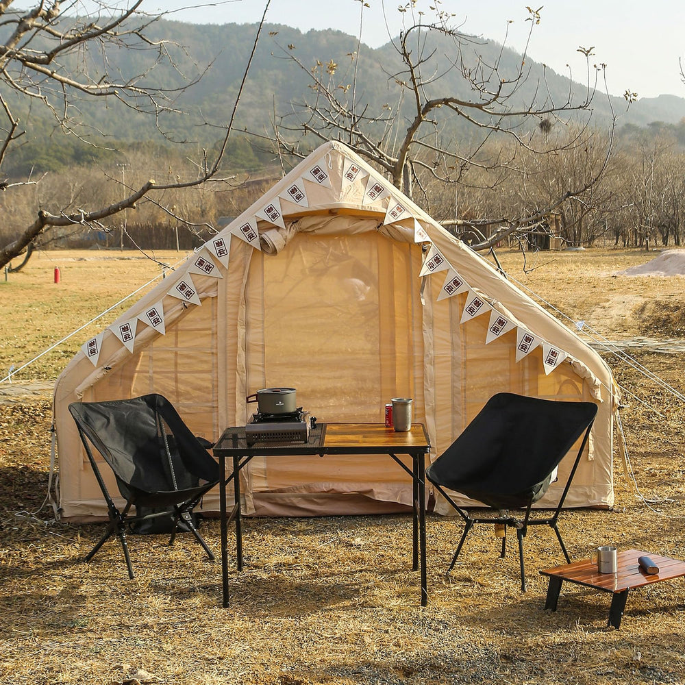 Rock Cloud portable camping chair folded for easy carry and storage.