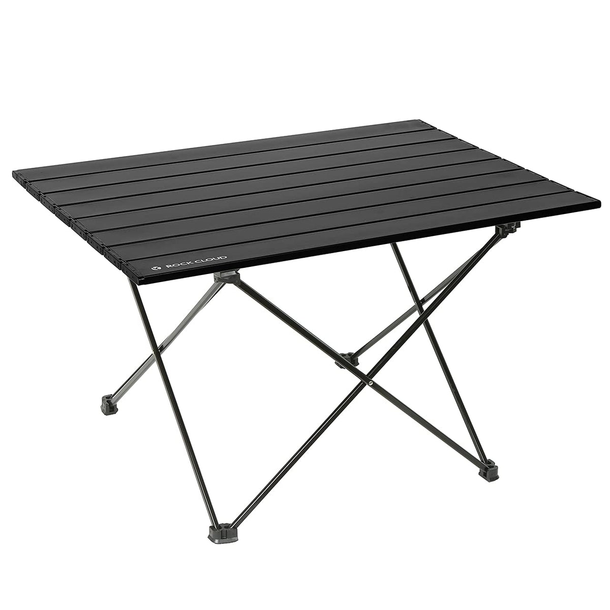 ROCK CLOUD portable camping table assembled for quick outdoor setup.
