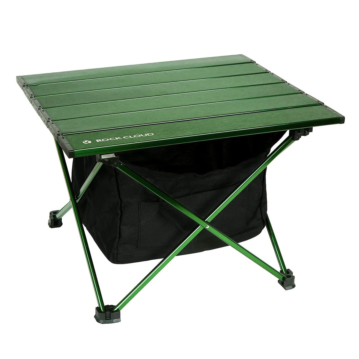 Rock Cloud portable camping table unfolded for stable outdoor meals