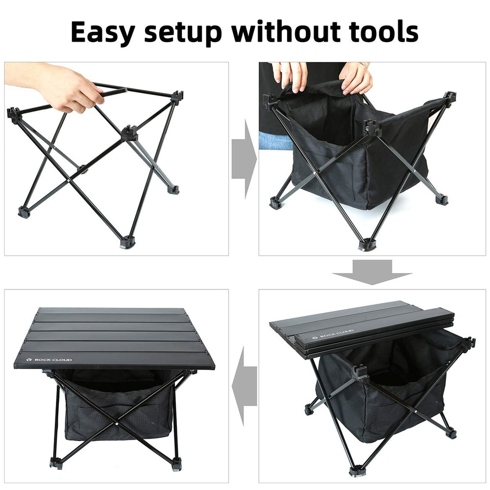 ROCK CLOUD storage bag 9.5x9.5x7.1-in stores essentials while camping.