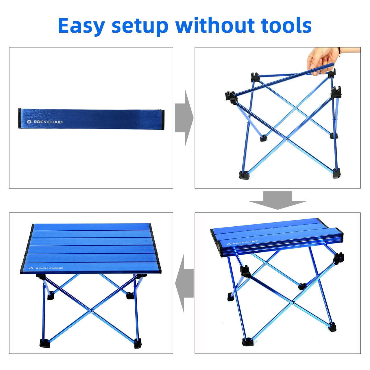 Rock Cloud durable aluminum construction resists rust for rugged outdoor use.