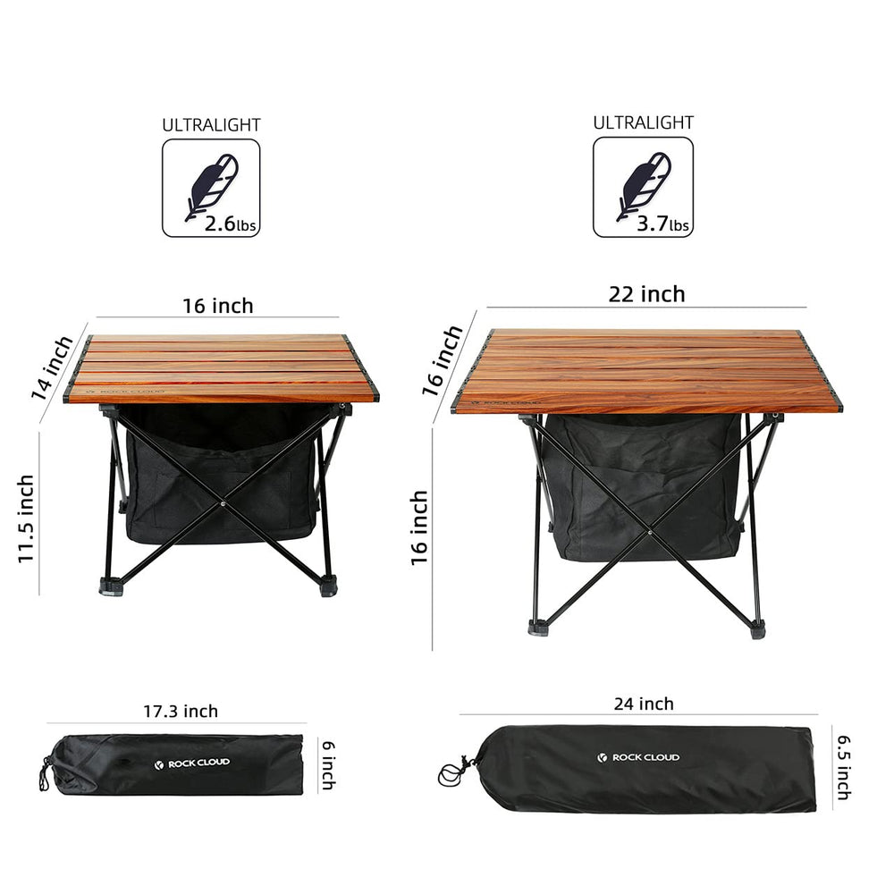ROCK CLOUD Table M open setup for quick outdoor meals.