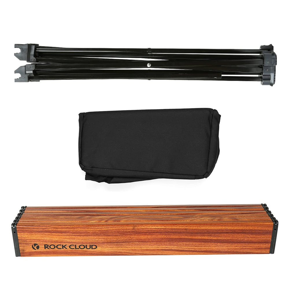 ROCK CLOUD Table M used outdoors for convenient meals.