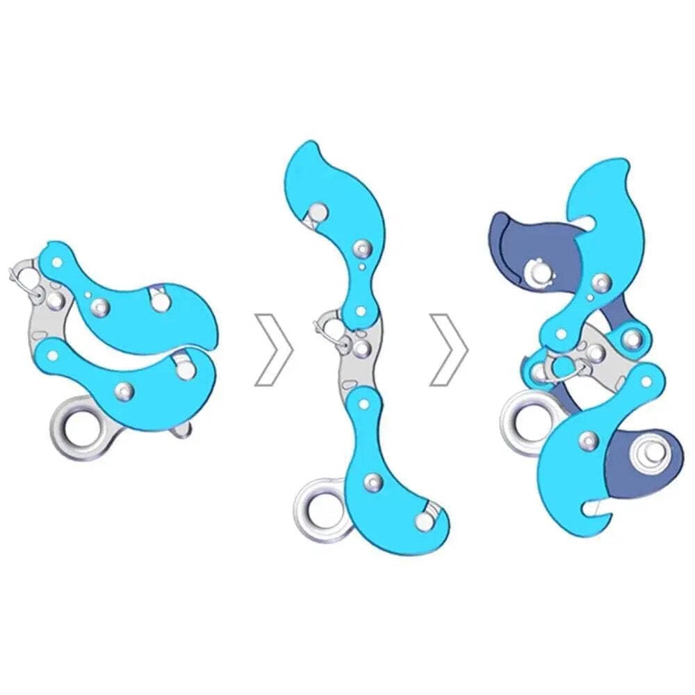 Rock Exotica Akimbo compact design reduces bulk on long climbs.