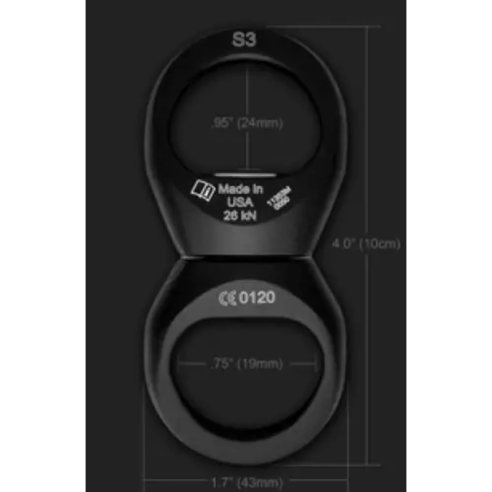 Rock Exotica Orbiter Swivel S3 weight and strength for reliable loads.
