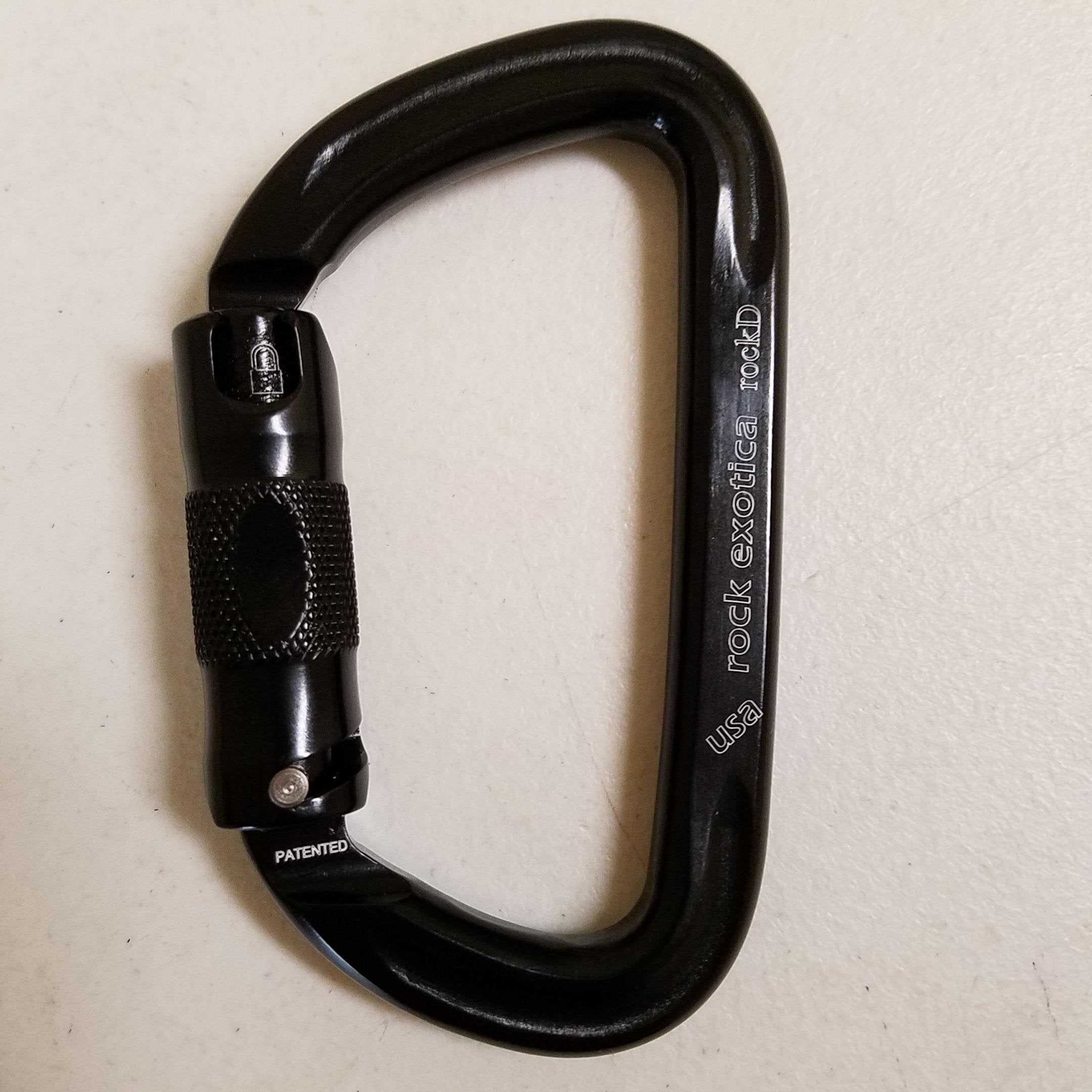 Rock Exotica RockD large ergonomic gate aids quick gear attachment.