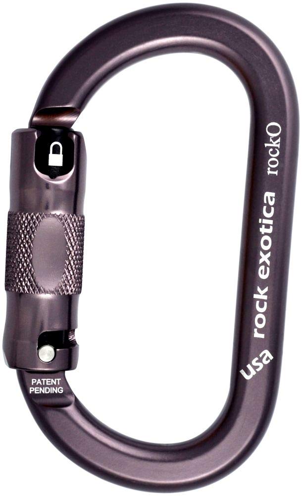 Rock Exotica Rocko Auto-Lock Carabiner with 3-stage lock for secure climbing gear