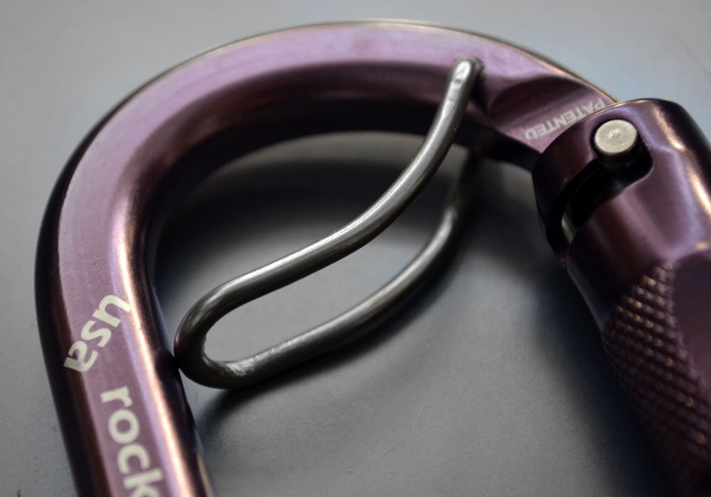 Smooth release demonstration on Rock Exotica Rocko WireEye carabiner