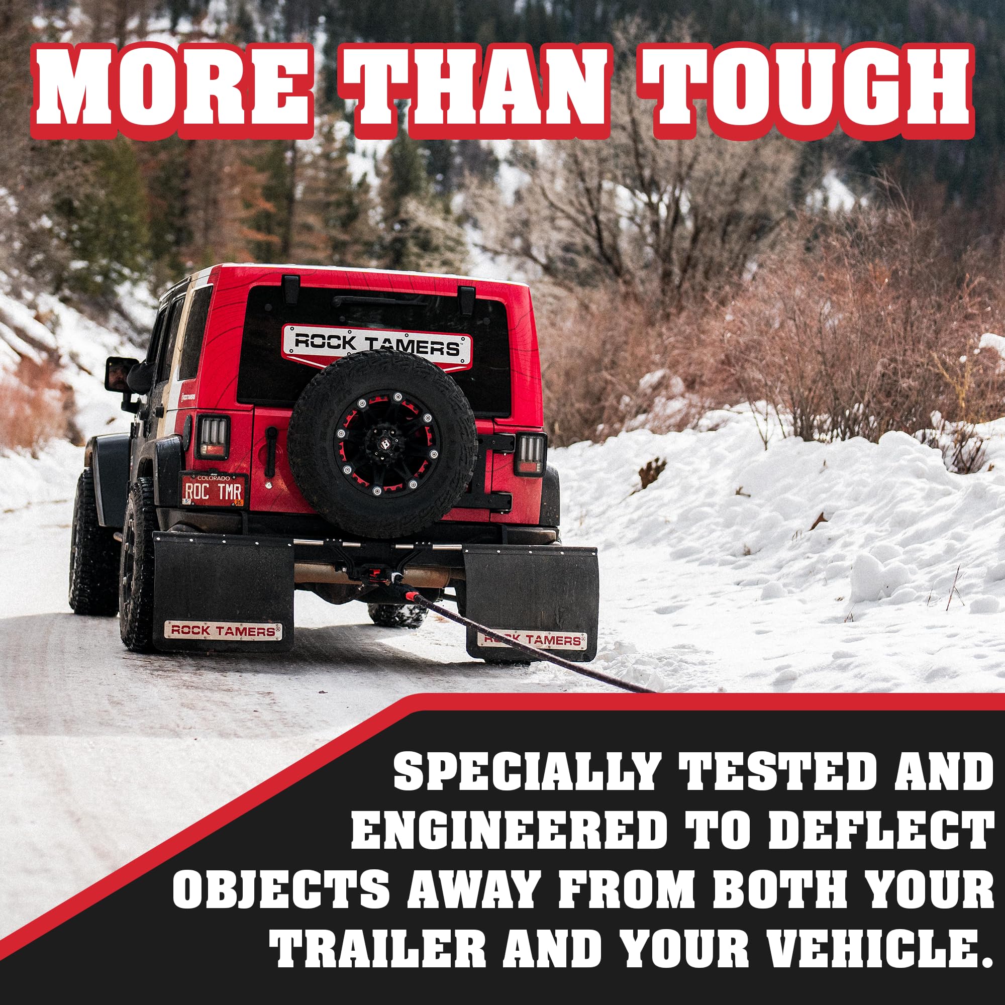 Rock Tamers flap rod zinc-coated tube offers rugged durability in harsh conditions.