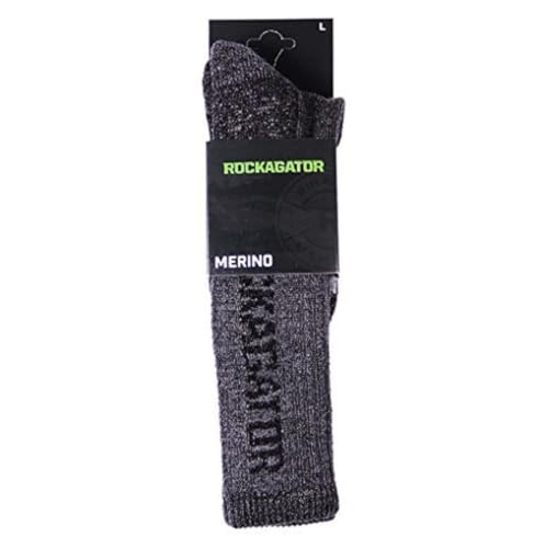Rockagator merino hiking boot socks in use for warmth and dryness on a cool outdoor trek.