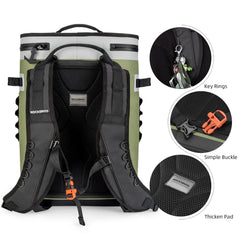 RockBros Backpack Cooler insulation demonstrates 48+ hours cooling in hot environments.