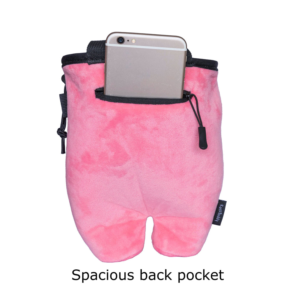 Rockbuddy quick-clip belt detail highlighting secure, comfortable fit.