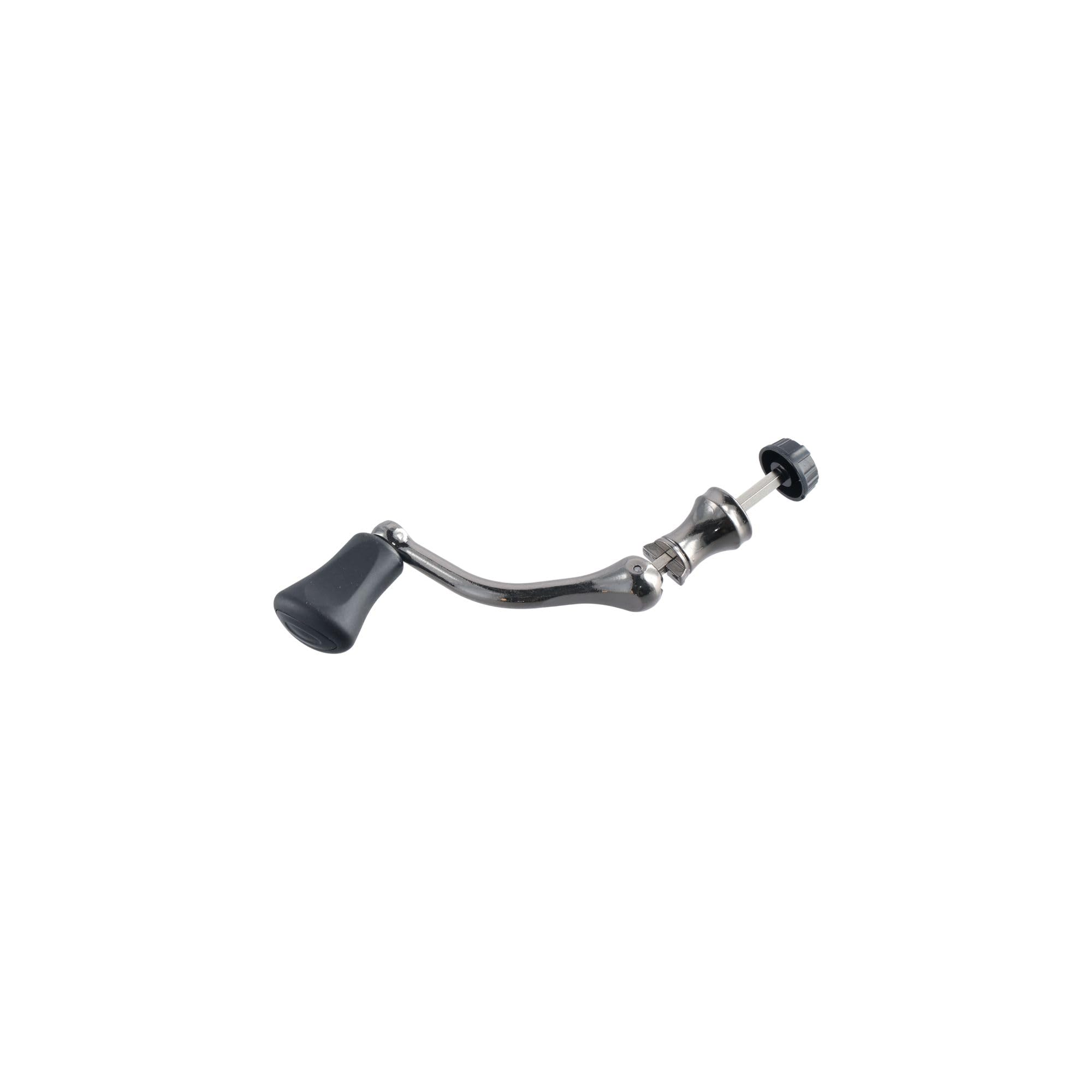 Metal rocker arm handle for spinning reels