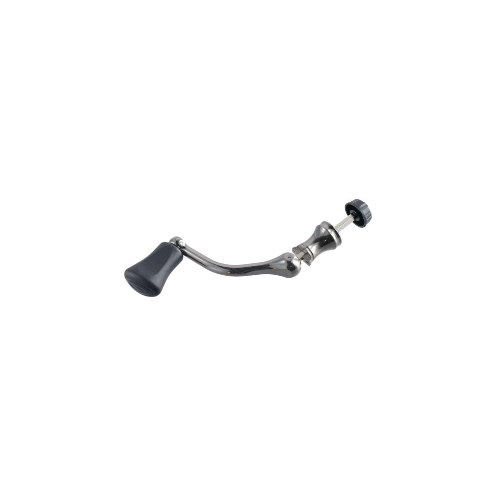 Metal rocker arm handle for spinning reels