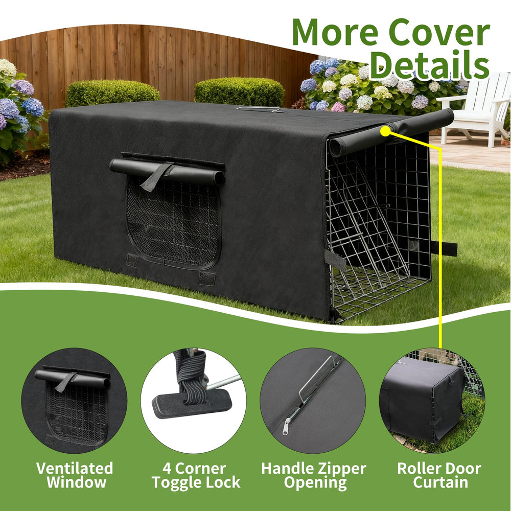 Rockever 600D Oxford fabric cover resists sun and weather exposure.