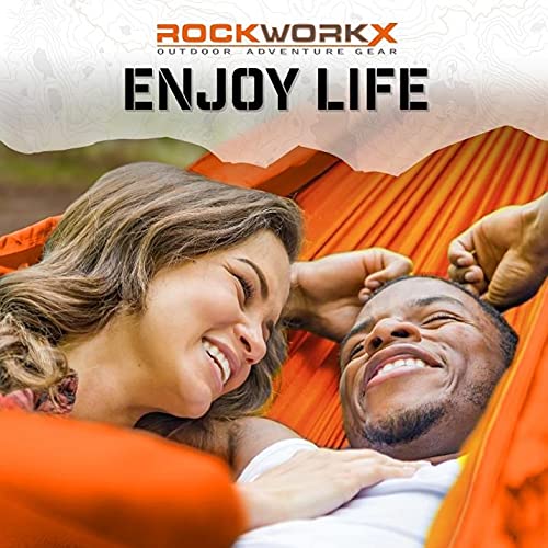ROCKWORKX straps and carabiners enable secure installation.