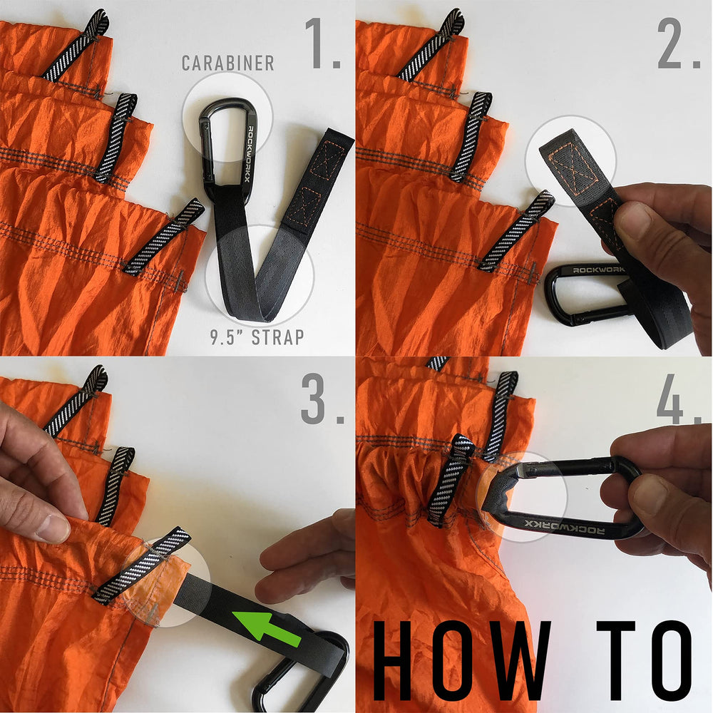 ROCKWORKX tent cover use case transforming hammock into lightweight shelter