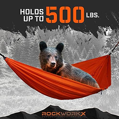 ROCKWORKX hammock highlights ultralight packability for travel.