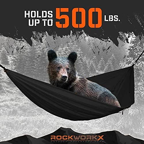 ROCKWORKX packable storage pocket enabling rapid setup and travel