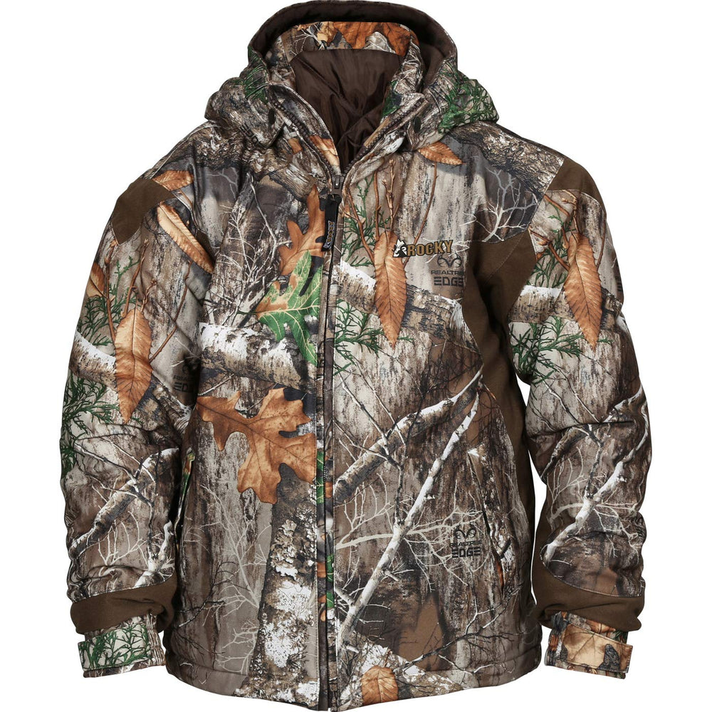 ROCKY Junior ProHunter jacket exterior with Realtree Edge camo for weather-ready youth wear