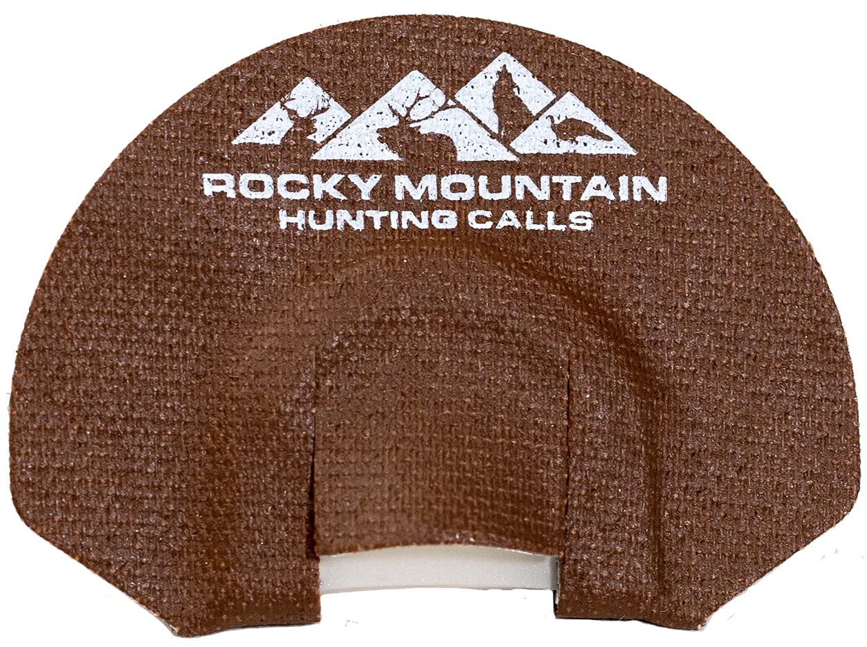 Rocky Mountain 101 Raging Bull Elk Diaphragm Call demonstrates forward palate plate control for easier latex handling
