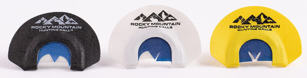 Rocky Mountain Hunting Calls 219 three-reed turkey diaphragm call for sharp cuts and raspy yelps.