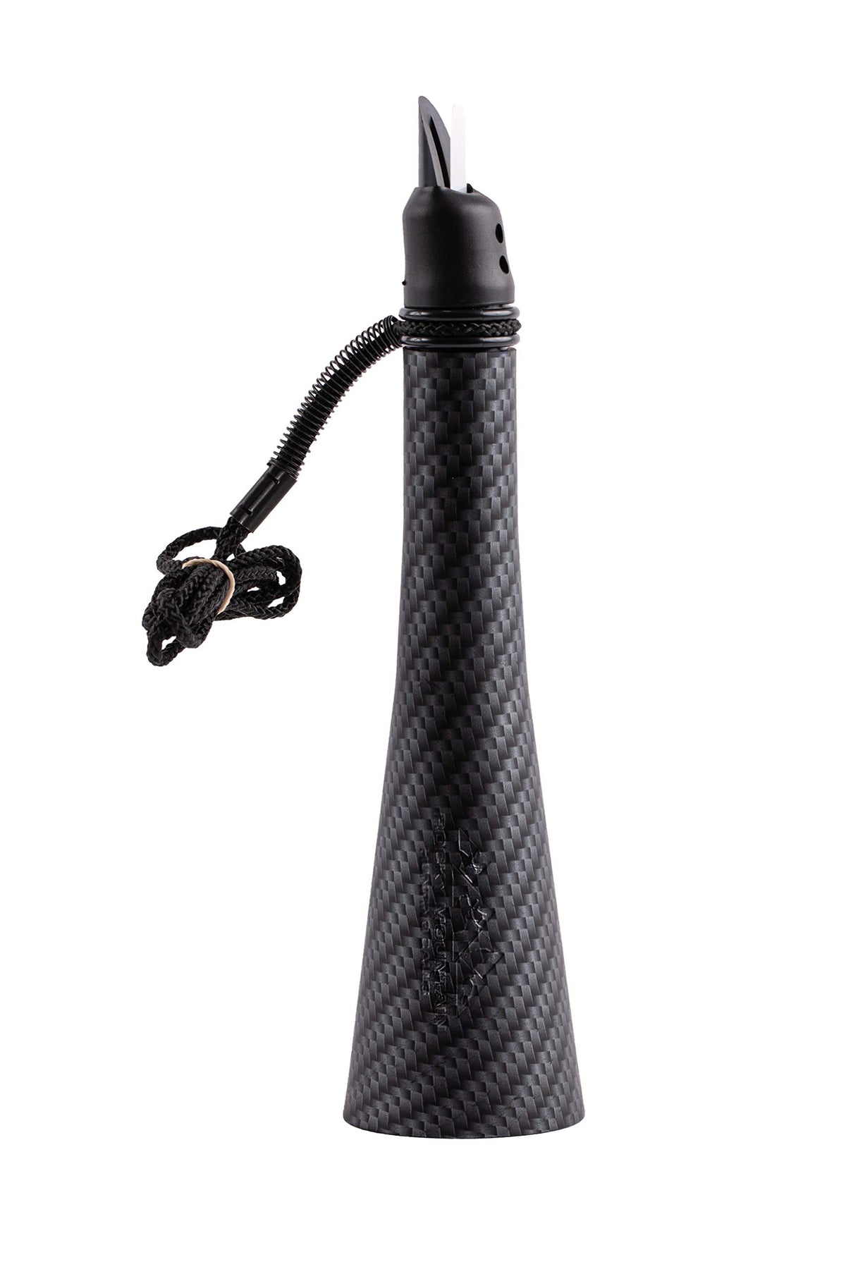 Rocky Mountain Hunting Calls 434 Stealth Dirty Dog predator call closeup, durable build for rugged field use.
