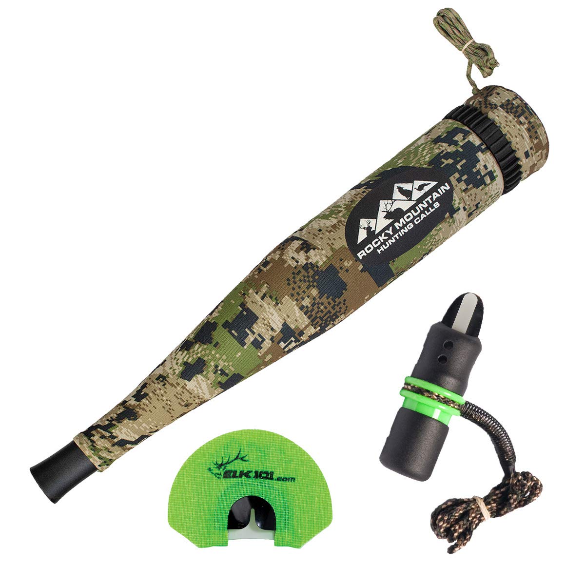 Rocky Mountain Hunting Calls C6-S complete calling system for stealthy elk signaling in Gore Optifade Subalpine