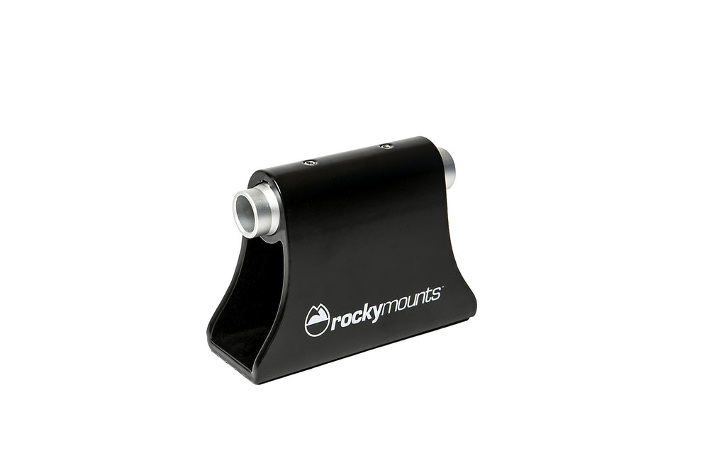 RockyMounts HotRod front view showing rugged bolt-down stability for thru-axle forks