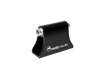 RockyMounts HotRod in use secures a thru-axle bike with adapters