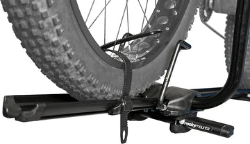 RockyMounts Tomahawk mounted on a vehicle during travel.