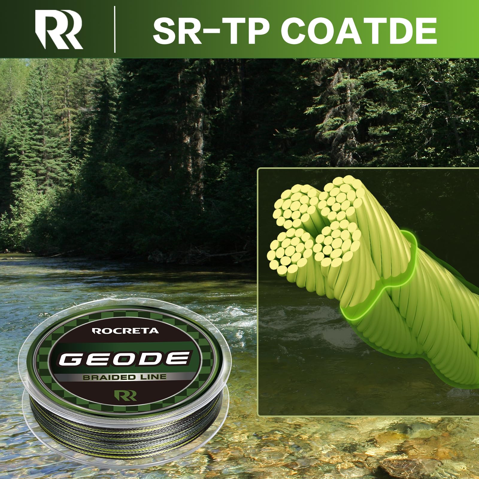 ROCRETA Geode abrasion resistance close up highlights resin coating protection.