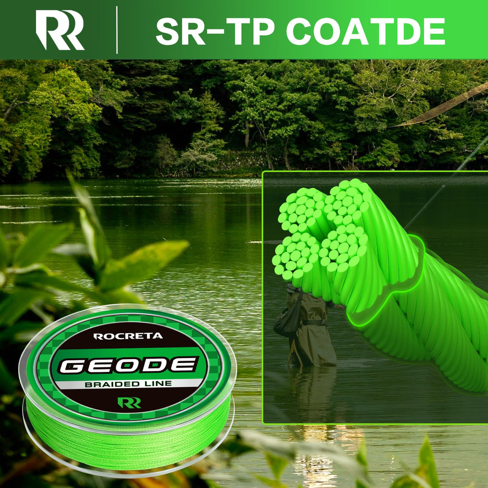 ROCRETA Geode line on reel highlighting abrasion resistance with resin coating