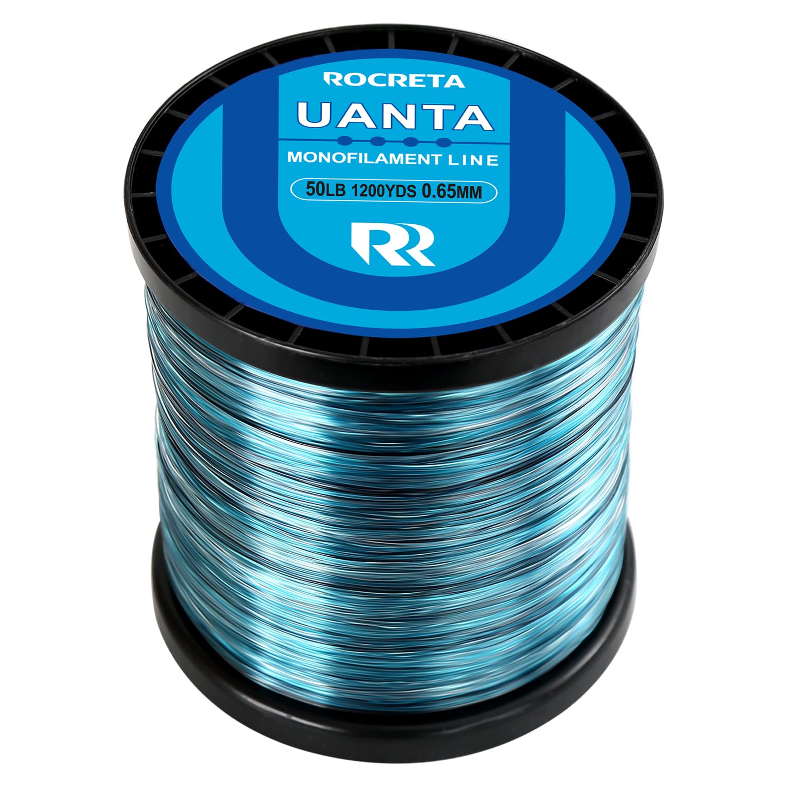 ROCRETA UANTA camo design on spool improves stealth in clear-water casting.