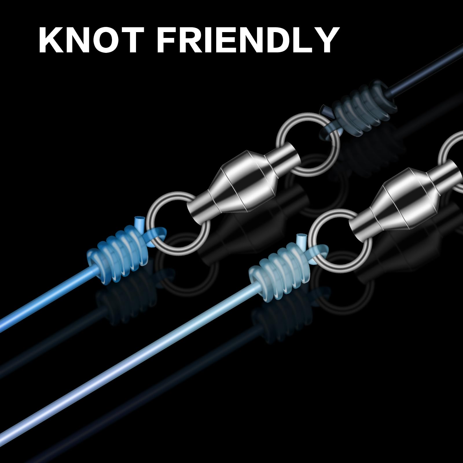 ROCRETA UANTA low-stretch line enhances bite detection and sensitivity.