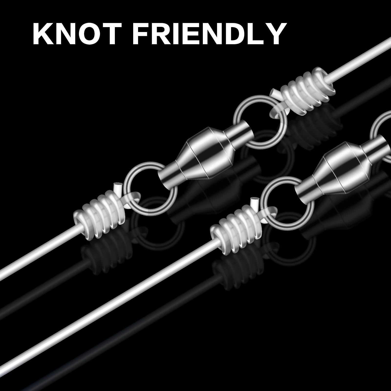 ROCRETA UANTA smooth casting reduces line friction for longer, cleaner casts.
