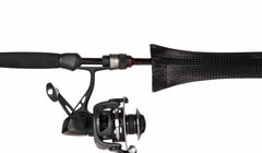The Rod Glove RGS55BK spinning rod ready for freshwater casting, showcasing balance.