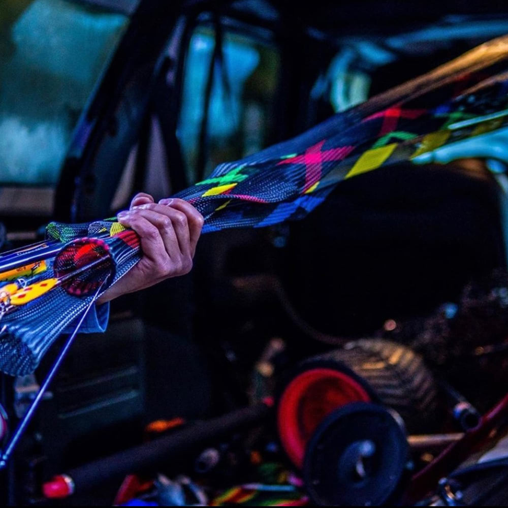 The Rod Glove XL Spinning sleeve supports quick insertion into a rod locker.