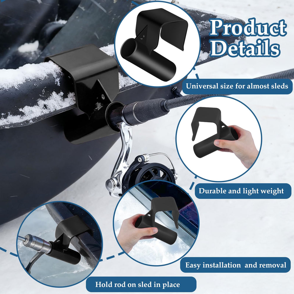 Tool-free snap-on installation on a sled rail
